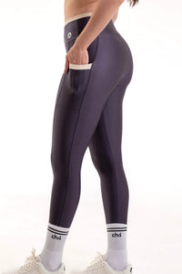 Legging Detalhes Chumbo