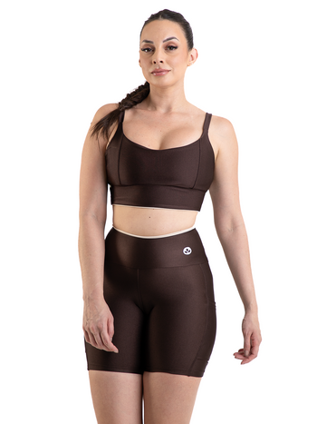 Conjunto Bermuda - Essencial - Coffee