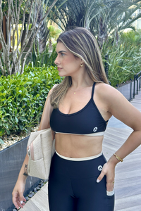 Conjunto Detalhes - Legging e Top - Preto