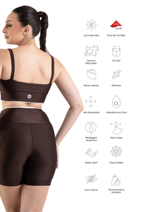 Conjunto Bermuda - Essencial - Coffee