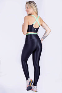 Top Mais Preto / Verde