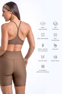Conjunto Bermuda Oasis Adaptiv Xtralife UV50+ Mascavo