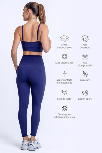 Conjunto Oasis Adaptiv Xtralife UV50+ Marinho