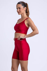 Conjunto Bermuda Essencial Cereja