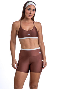 Conjunto Detalhes - Short e Top - Cappuccino