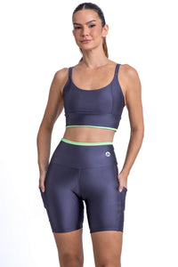 Conjunto Bermuda - Essencial - Chumbo
