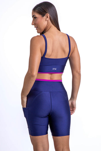Conjunto Bermuda Essencial Marinho