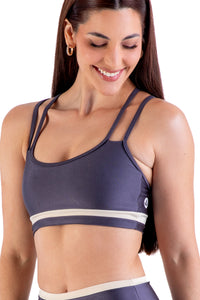 Cropped Detalhes - Chumbo
