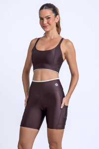 Conjunto Bermuda - Essencial - Coffee