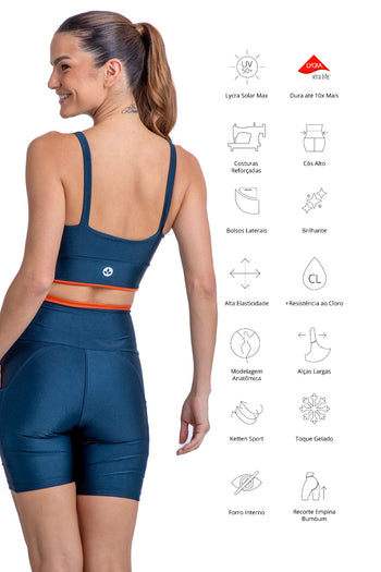 Conjunto Bermuda Essencial Petróleo