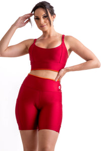 Conjunto Bermuda Essencial Cereja