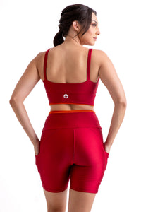 Conjunto Bermuda Essencial Cereja