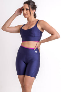 Conjunto Bermuda Essencial Marinho