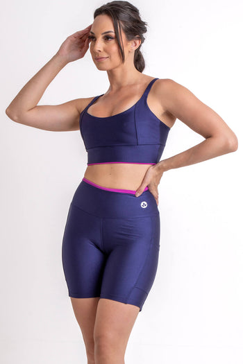 Conjunto Bermuda Essencial Marinho