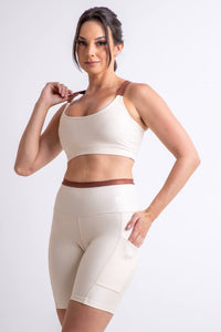 Conjunto Bermuda Mais Off White