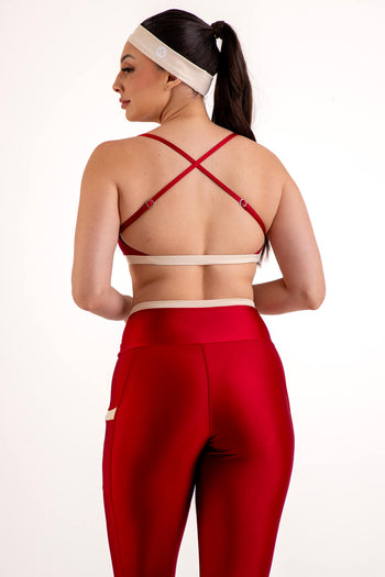 Conjunto Detalhes Leg+Top Cereja