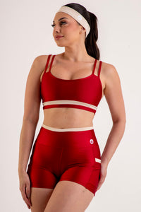 Conjunto Detalhes Short.Cropped Cereja