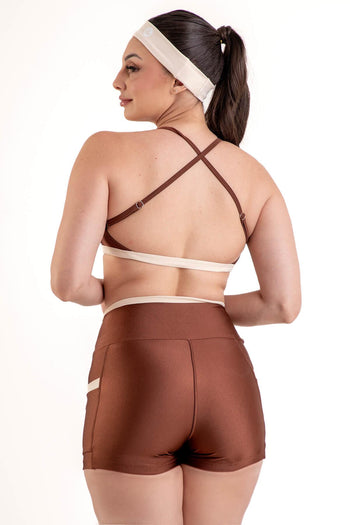 Conjunto Detalhes Short.Top Cappuccino