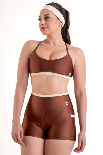 Conjunto Detalhes Short.Top Cappuccino