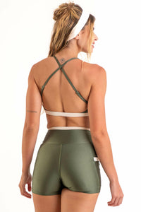 Conjunto Detalhes Short.Top Militar