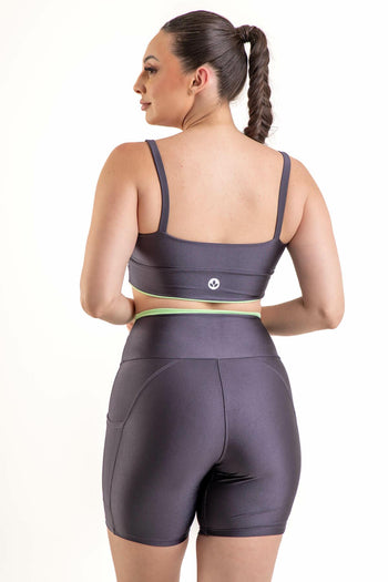 Conjunto Bermuda Essencial Chumbo