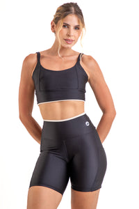 Conjunto Bermuda Essencial Preta