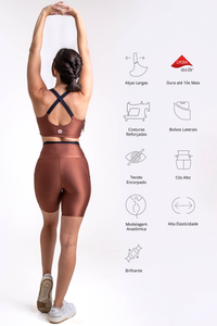 Conjunto Bermuda - Mais - Cappuccino