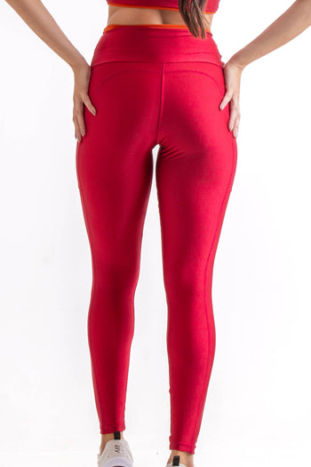 Legging Essencial Cereja