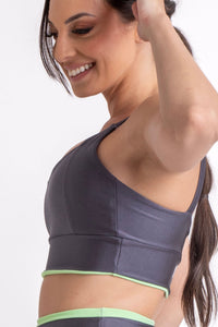 Cropped Essencial Chumbo